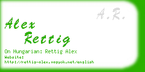 alex rettig business card